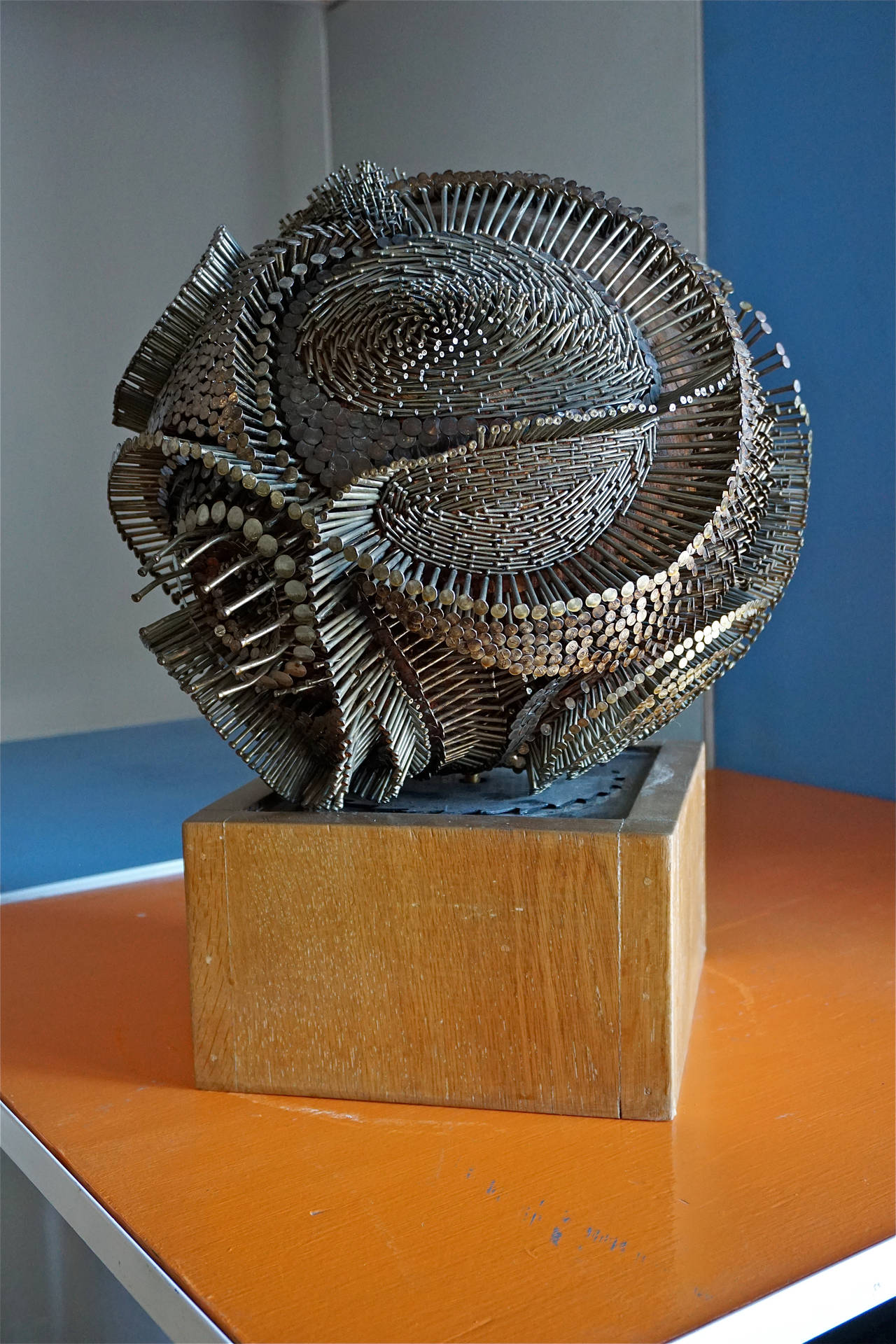 Mid-Century Modern Nail Sculpture by Robert Harley Seyle