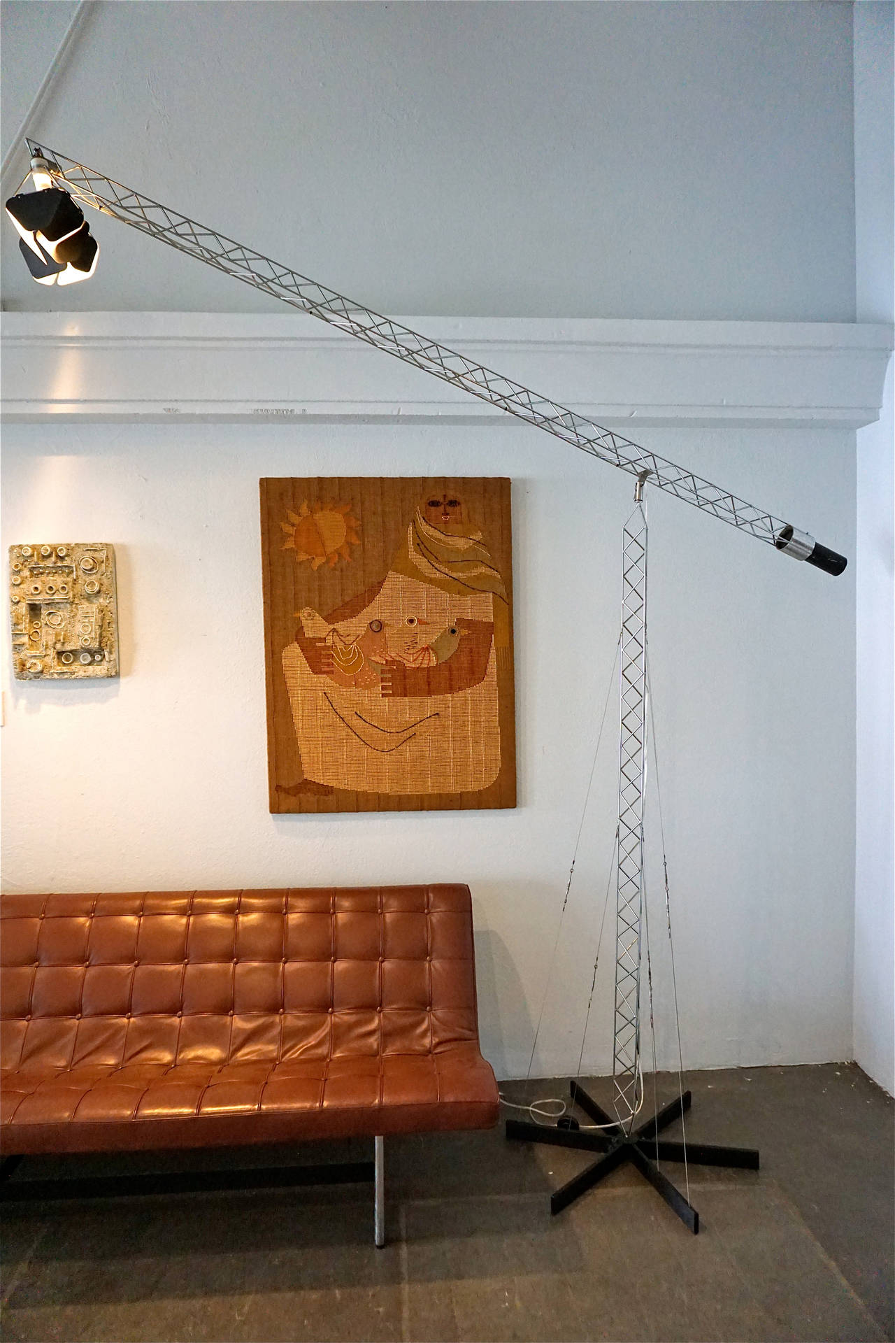 Mid-Century Modern Extra Large Curtis Jere Floor Lamp