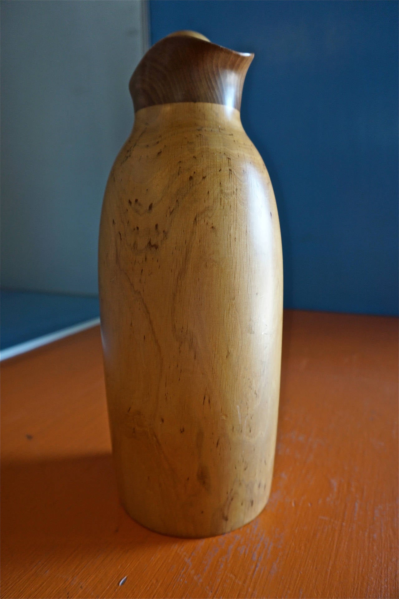 Italian Sycamore Carafe by Pietro Manzoni In Excellent Condition In Cathedral City, CA