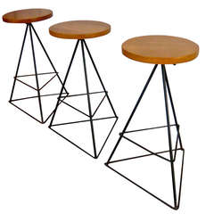 Luther Conover Counter Height Barstools (3)