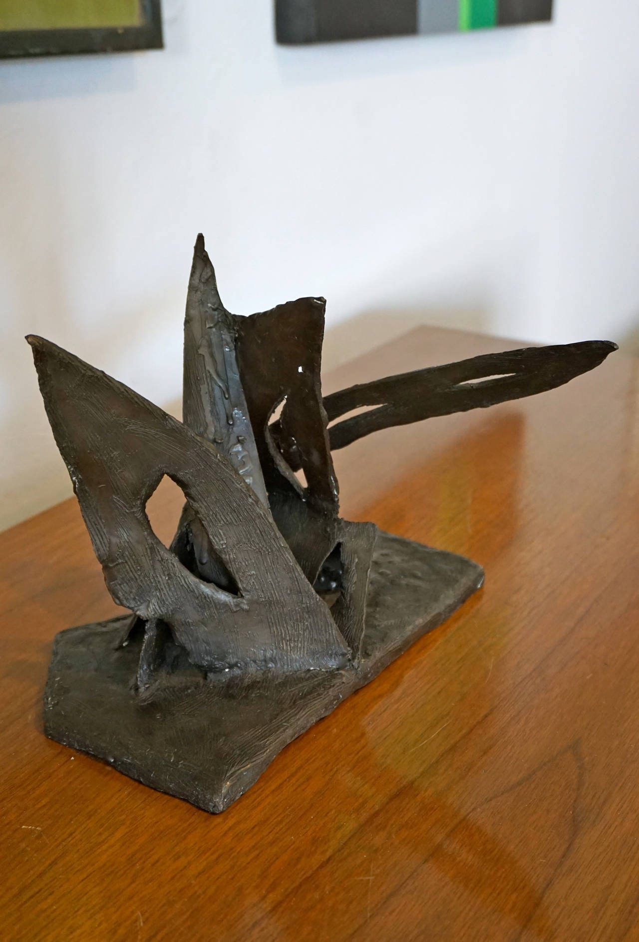 Mid-20th Century Abstract Bronze Sculpture