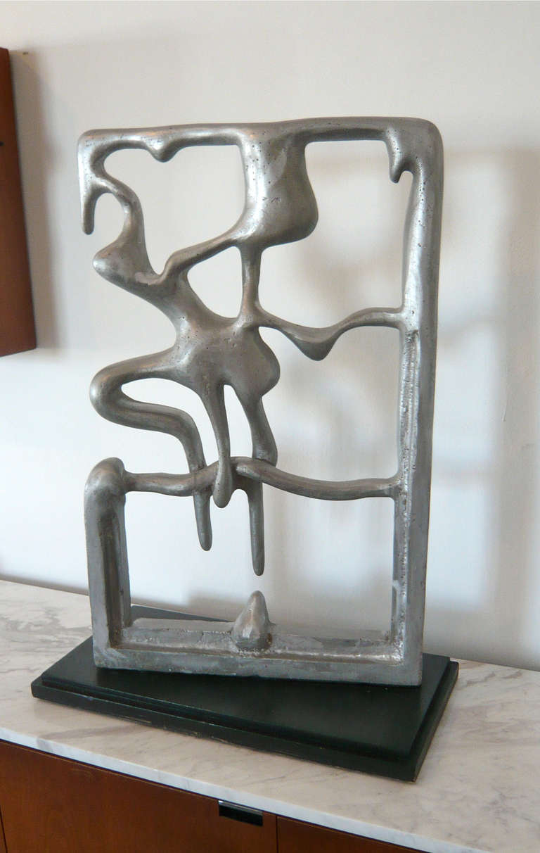 Cast Metal Abstract Sculpture 1