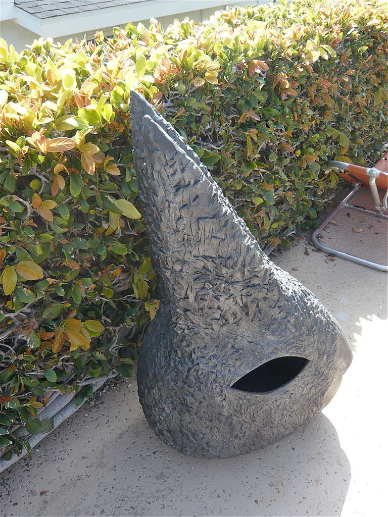 Contemporary Large Scale Ceramic Rabbit's Head by Deborah Masuoka