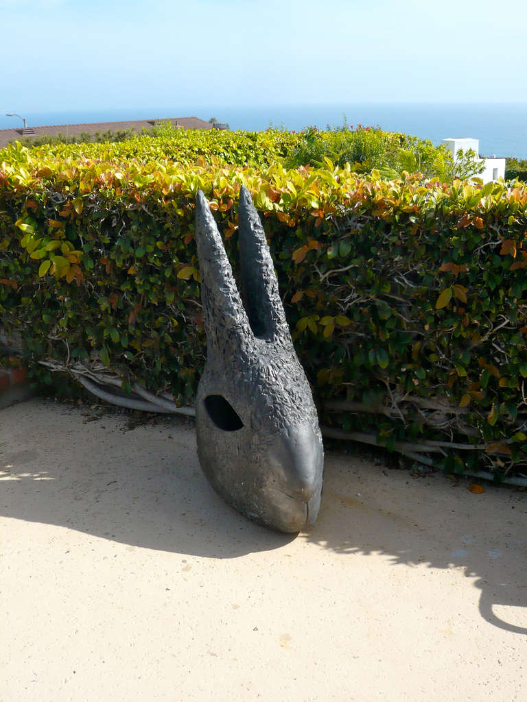 Large Scale Ceramic Rabbit's Head by Deborah Masuoka 1