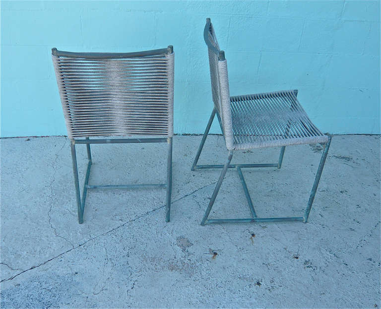 Four Bronze Dining Chairs by Walter Lamb In Excellent Condition In Cathedral City, CA