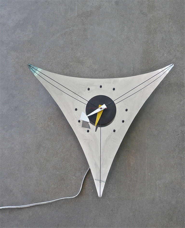 Mid-Century Modern George Nelson Triangle Clock