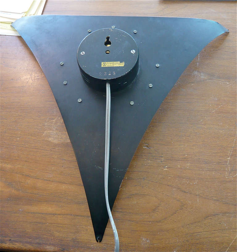 George Nelson Triangle Clock In Good Condition In Cathedral City, CA