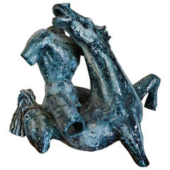 Figural Ceramic Sculpture by San Polo, Venezia, Italy