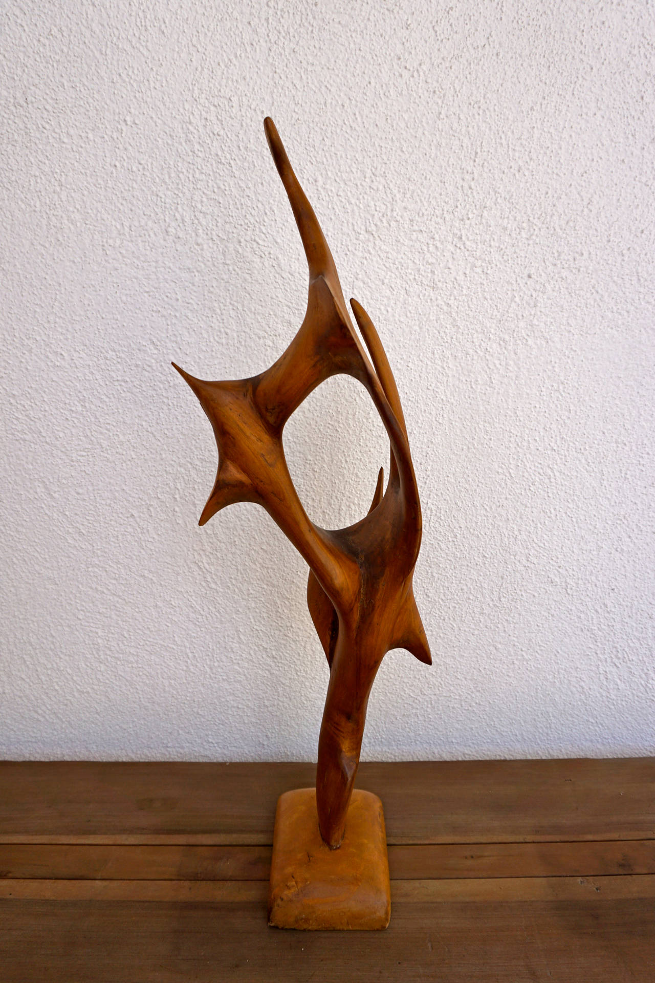 American Abstract Wood Sculpture