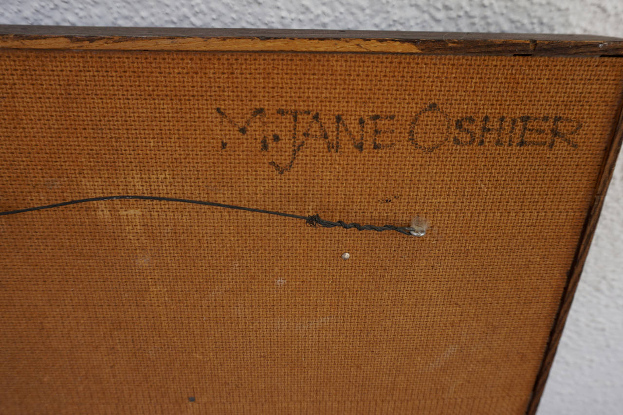 Abstract Enamel by Mary Jane Oshier In Excellent Condition In Cathedral City, CA