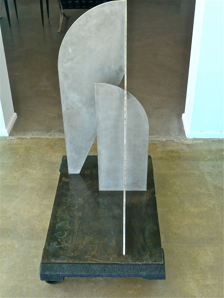 Abstract Steel Sculpture by Christopher Georgesco, 1978 1