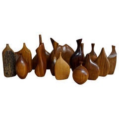 Collection of 16 Handcrafted Bud Vases