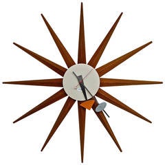 Vintage "Spike" Clock by George Nelson