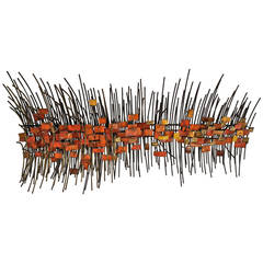 Enameled Abstract Wall Sculpture