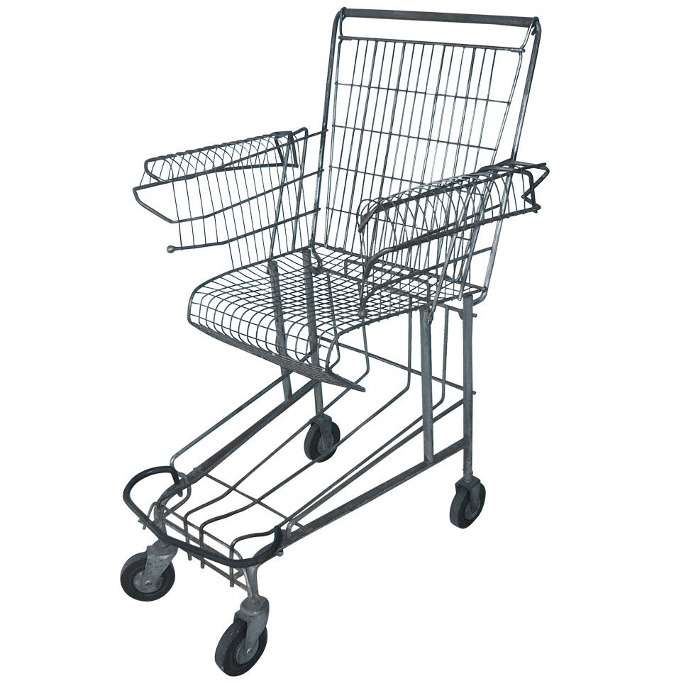 Shopping Cart Chair by Tom Sachs
