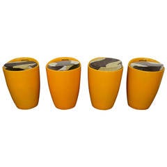 Set of Four 60's ABS Plastic Stools