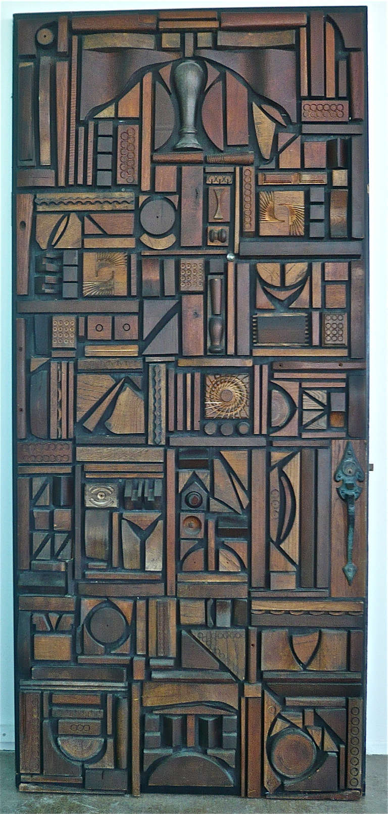 Mabel Hutchinson Abstract Wood Assemblage 4