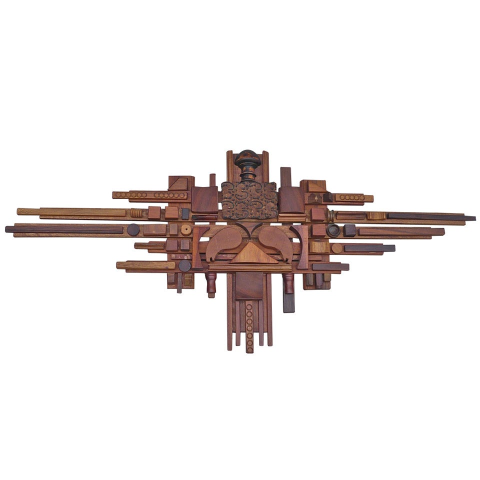 Mabel Hutchinson Abstract Wood Assemblage
