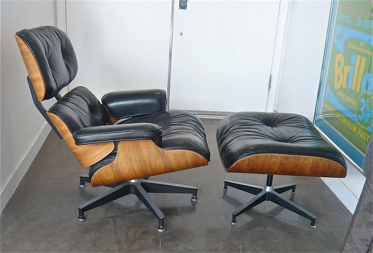 Eames Rosewood Lounge and Ottoman 3
