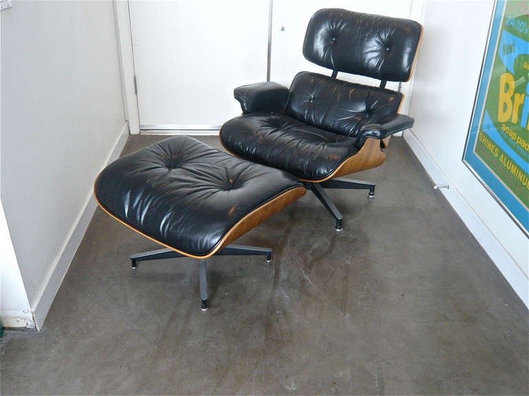 Eames Rosewood Lounge and Ottoman 2