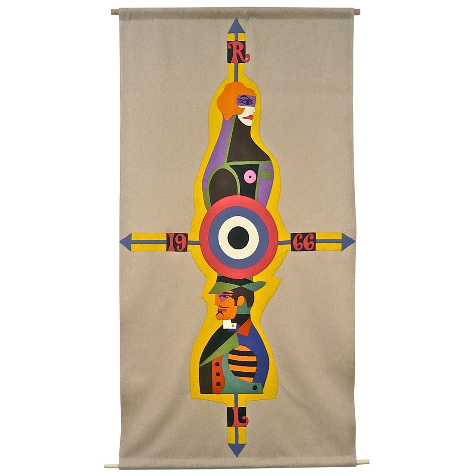 Felt Tapestry by Richard Lindner, 1966