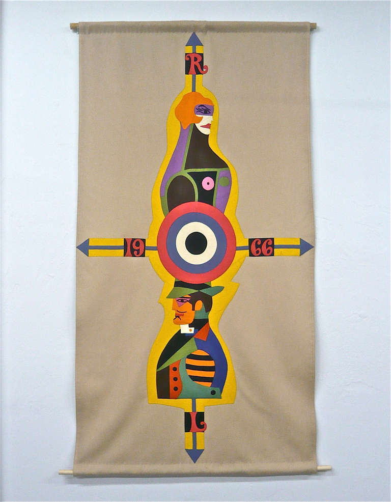 Felt Tapestry by Richard Lindner, 1966 1