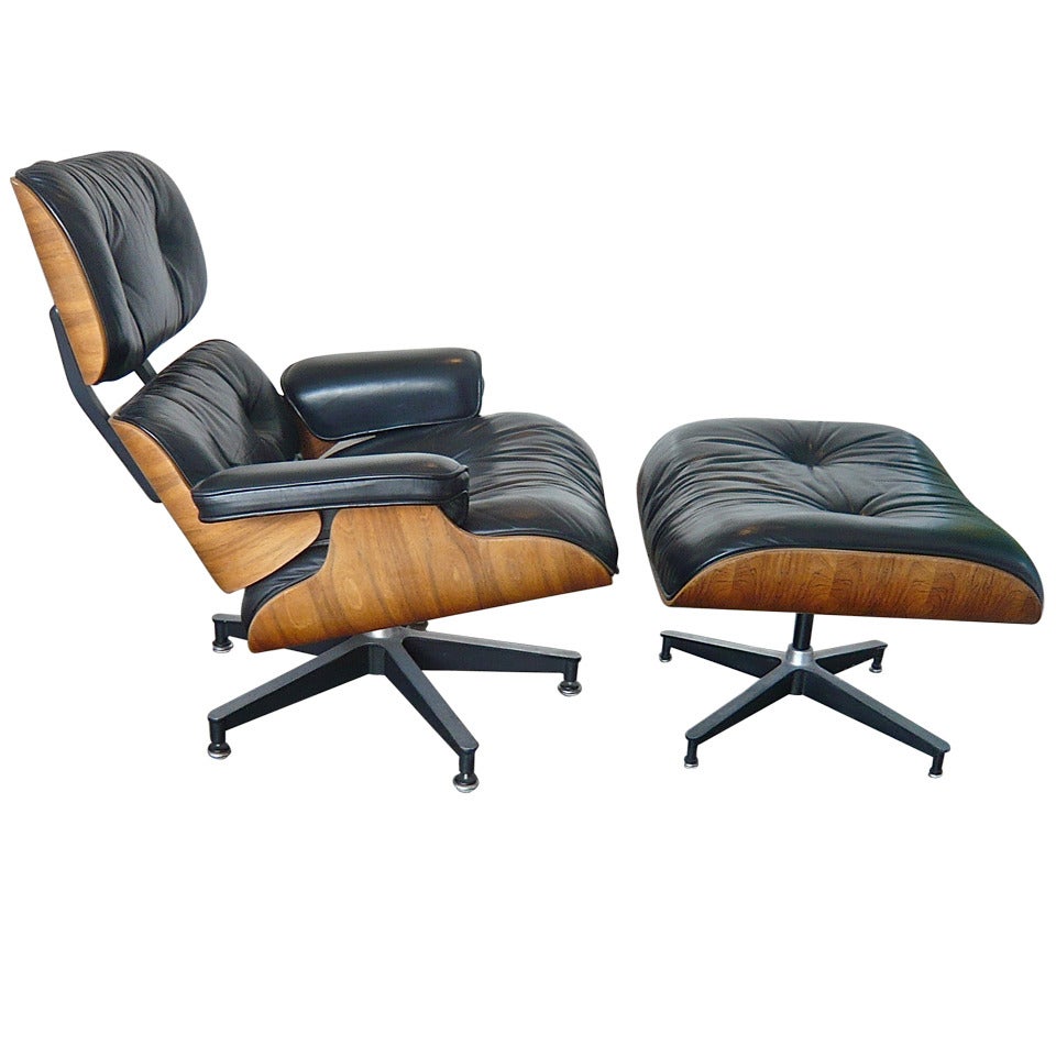 Eames Rosewood Lounge and Ottoman