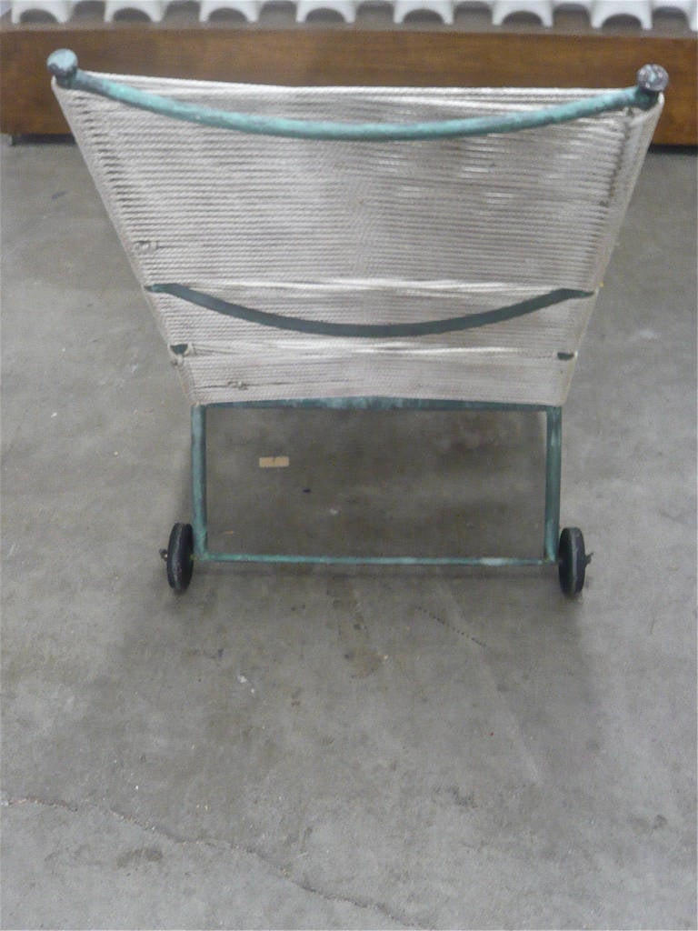 Bronze Chaise Lounge by Robert Lewis In Excellent Condition In Cathedral City, CA
