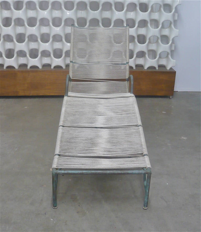 Mid-20th Century Bronze Chaise Lounge by Robert Lewis