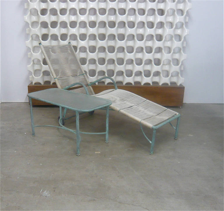 Rope Bronze Chaise Lounge by Robert Lewis