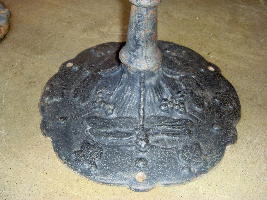 A Pair of 1920's Iron Kerosene Torches Dragonfly Motif