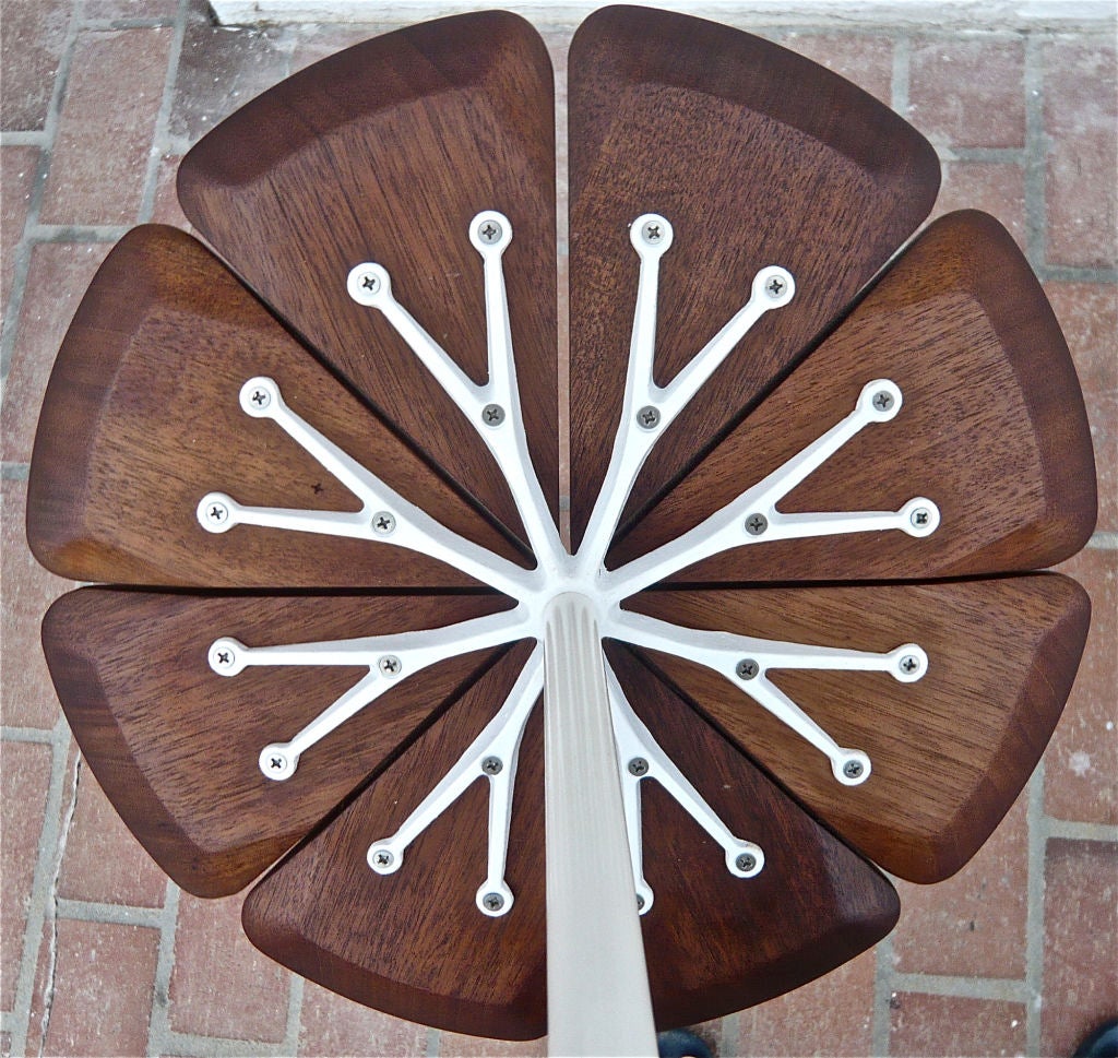 Mahogany PAIR OF PETAL TABLES BY RICHARD SCHULTZ FOR KNOLL