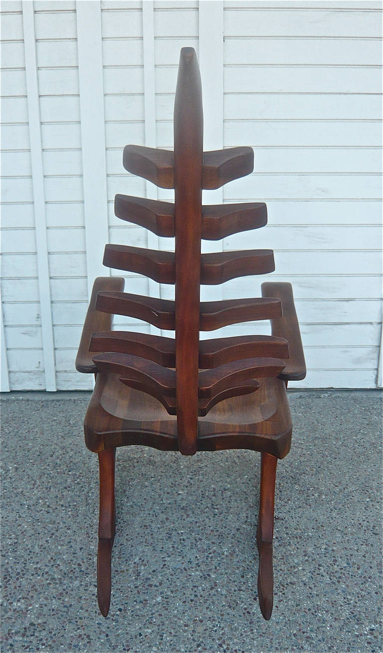 Studio crafted Rocking Chair by James Camp In Excellent Condition In Cathedral City, CA