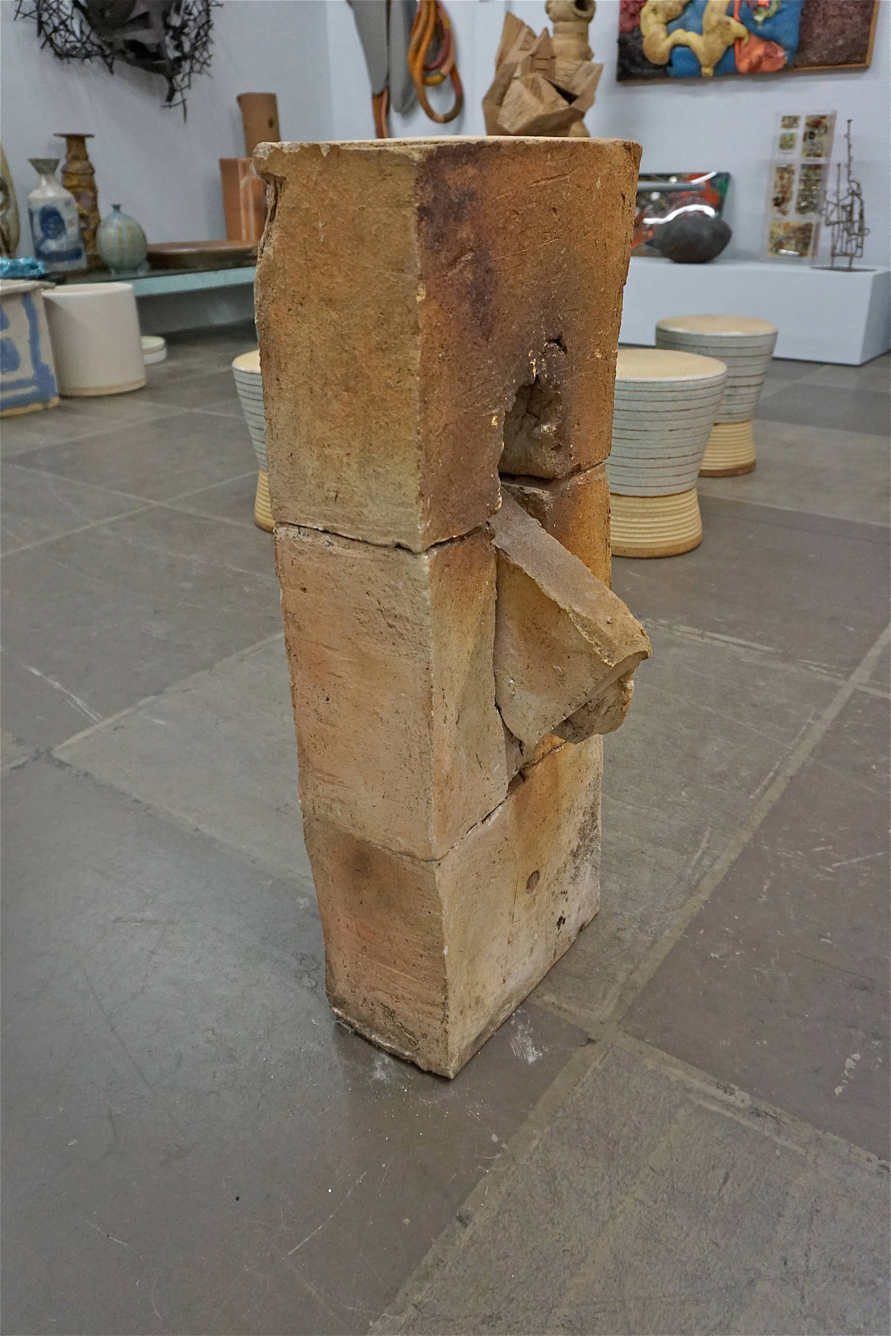 Dennis Gallagher was well known for his abstractions, often fabricating large clay structures that evoked fragments, memories or ruins of architecture. He was also a teacher at the San Francisco Art Institute and Mills College.

Numerous