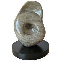 Alabaster Abstract Freeform Sculpture