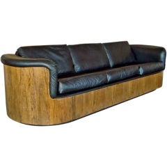Vintage A Rare Rosewood Molded Plywood Sofa by Plycraft