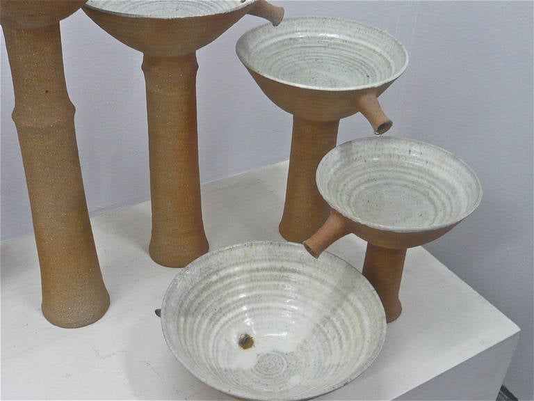 Japanese Inspired Ceramic Fountain Sculpture 1