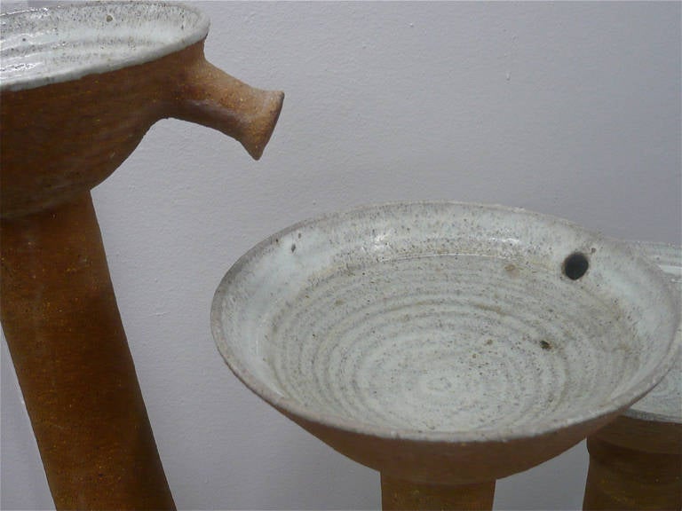 Japanese Inspired Ceramic Fountain Sculpture 2