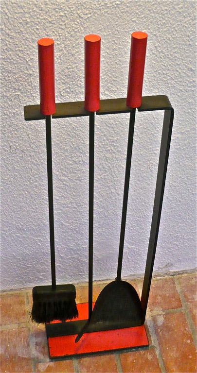 60's Mod Fireplace Tools