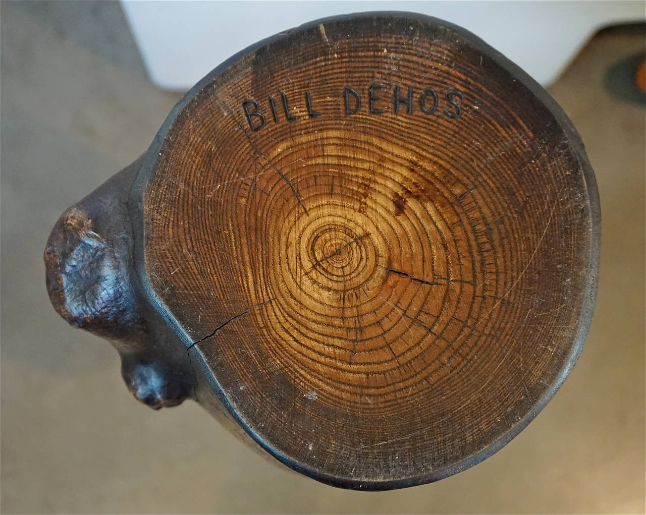 Mid-20th Century Wood Screw Sculpture by Bill Dehos