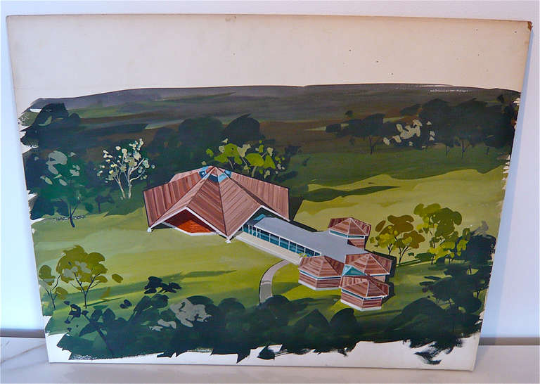 American Architectural Rendering - 1960's Airport