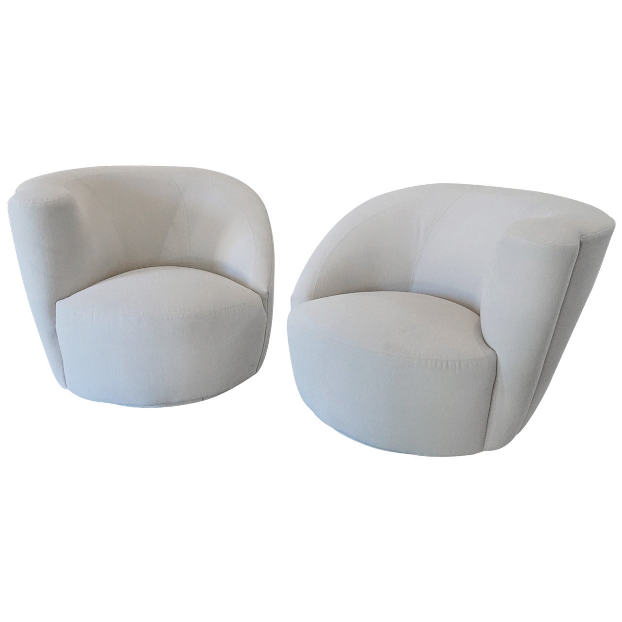 Pair of "Nautilus" Chairs by Vladimir Kagan for Directional
