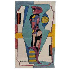 "Earth Mother" Wool Tapestry by Richard Lindner