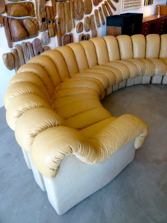Late 20th Century Desede Ds-600 Non Stop Sofa