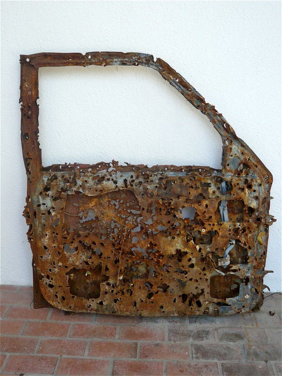 Bullet Riddled Car Door For Sale at 1stdibs