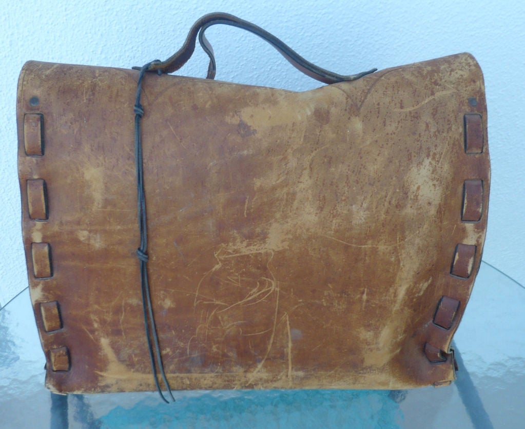 hippie leather bag