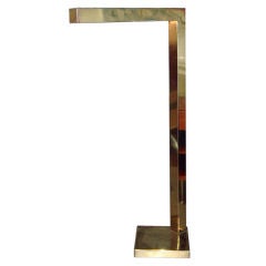 1970's Brass Floor Lamp in the style of Pierre Cardin