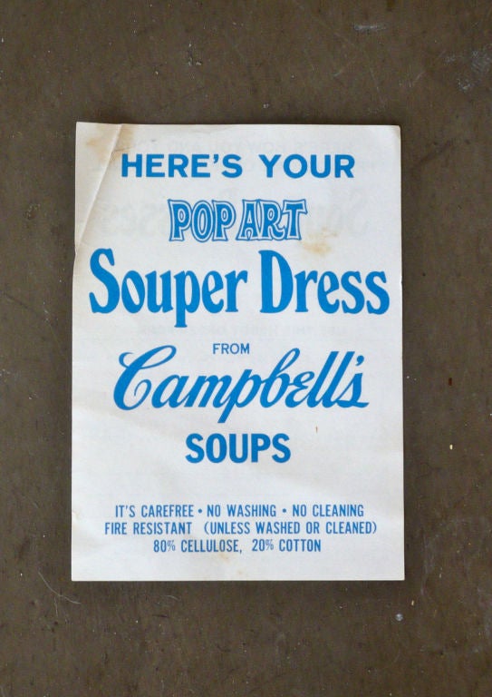 Andy Warhol Paper Dress 1