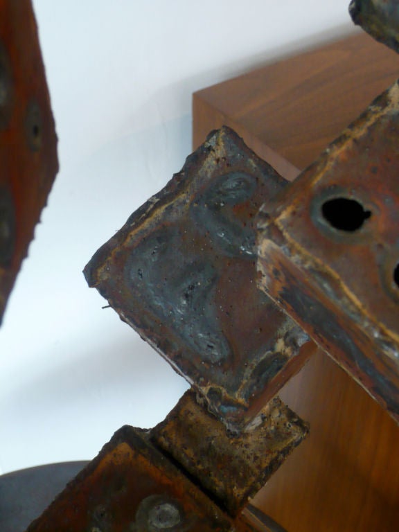 Welded Cubist Sculpture By Frank Cota