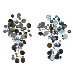 Pair Of C.jere "raindrops" Sculptures